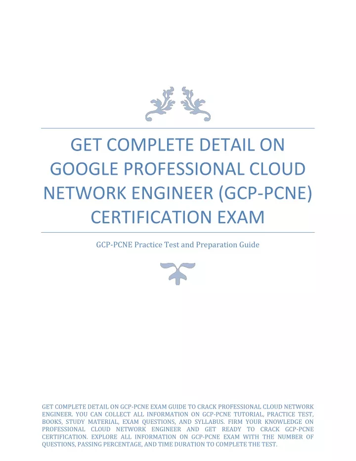 get complete detail on google professional cloud