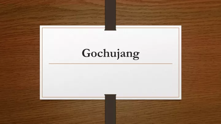 gochujang