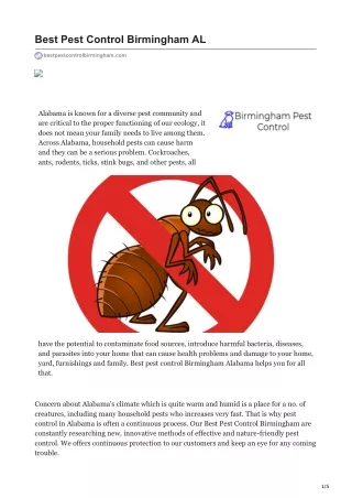 best pest control birmingham al