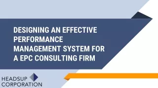 Performance Management System Case Study