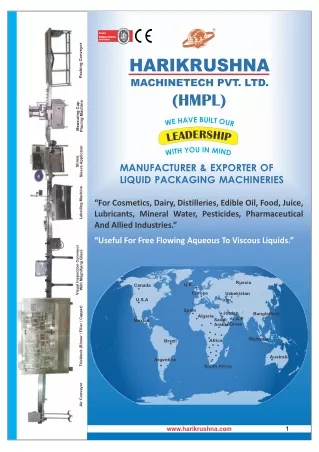 Liquid Filling Machine - Harikrushna Machinetech Pvt. Ltd.