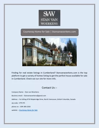 courtenay home for sale stanvanwoerkens com