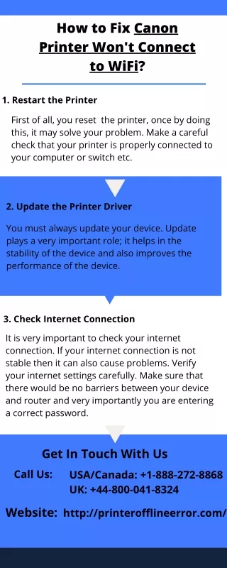how to fix canon printer won t connect to wifi