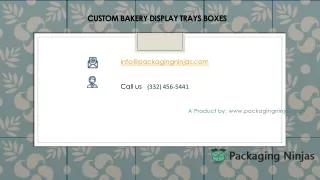 custom bakery display trays boxes