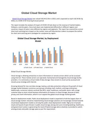 global cloud storage market