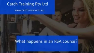 What happens in an RSA course?