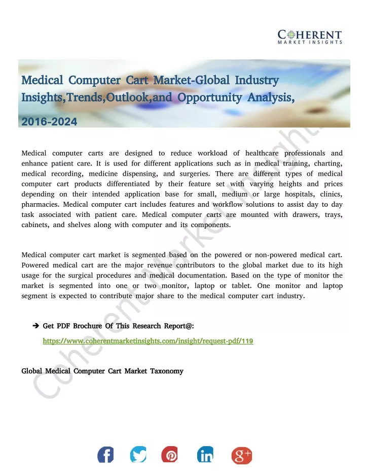 medical computer cart market global industry