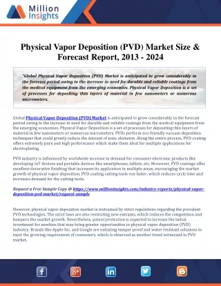 physical vapor deposition pvd market size