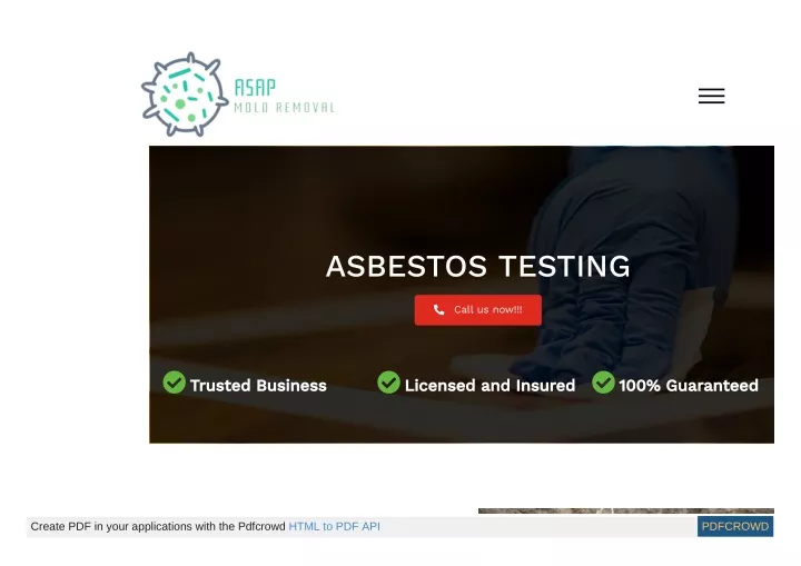 asbestos testing