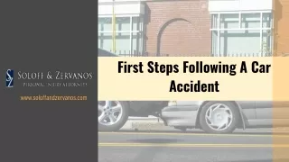 first steps following a car accident
