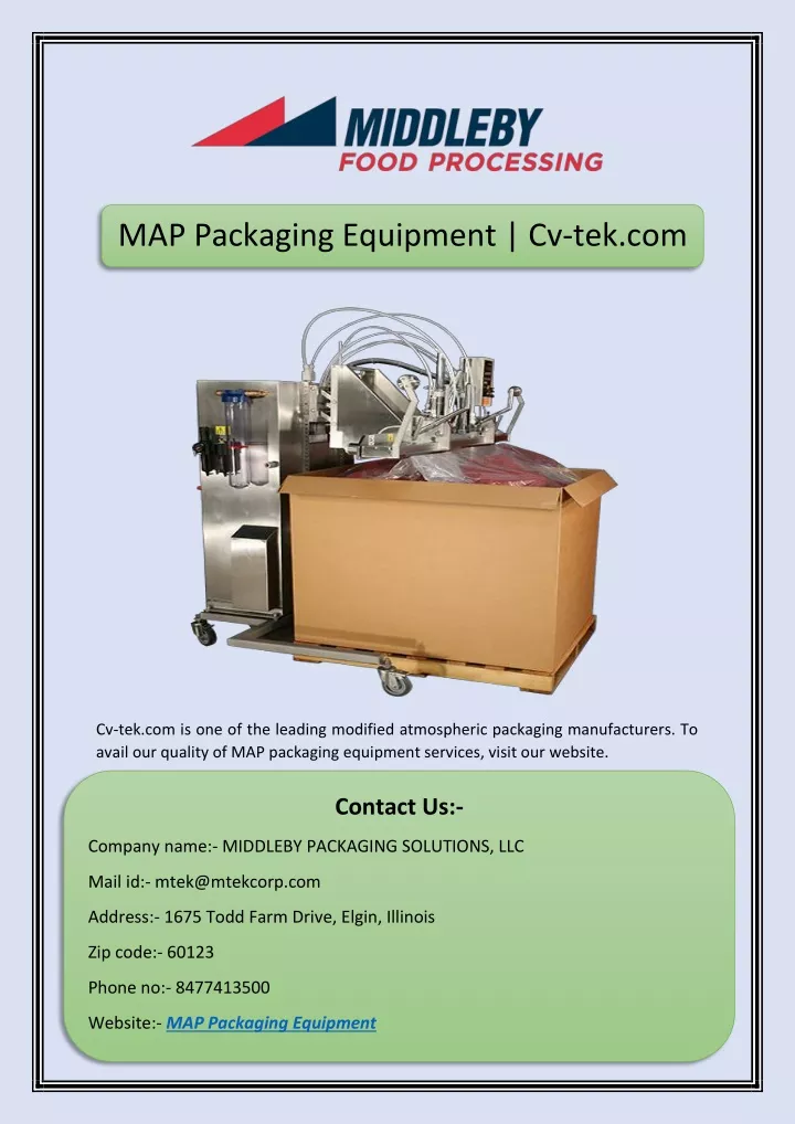 map packaging equipment cv tek com