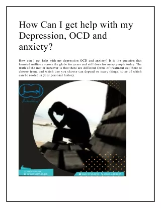 how can i get help with my depression