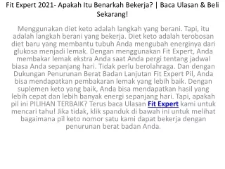 fit expert 2021 apakah itu benarkah bekerja baca ulasan beli sekarang