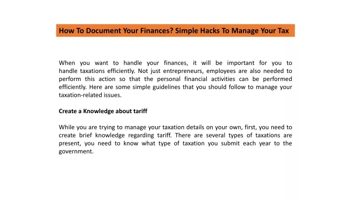 how to document your finances simple hacks