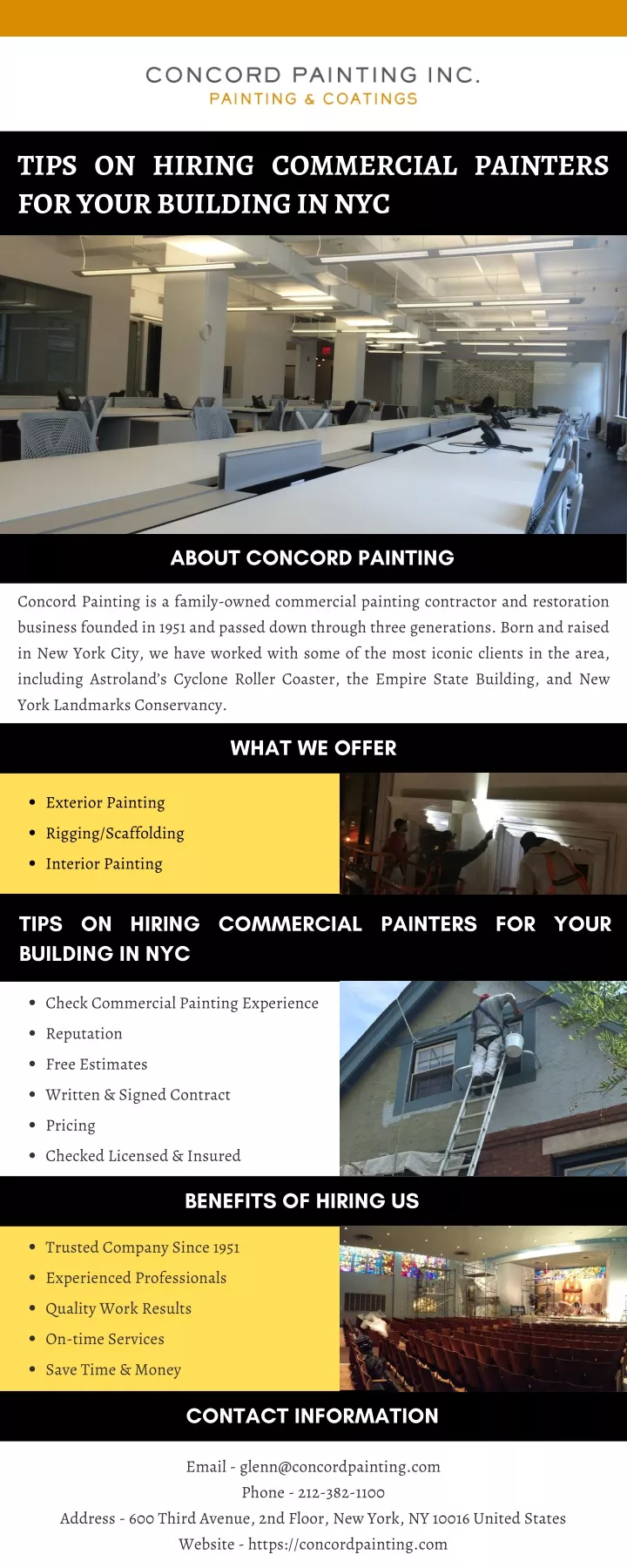 tips on hiring commercial painters for your