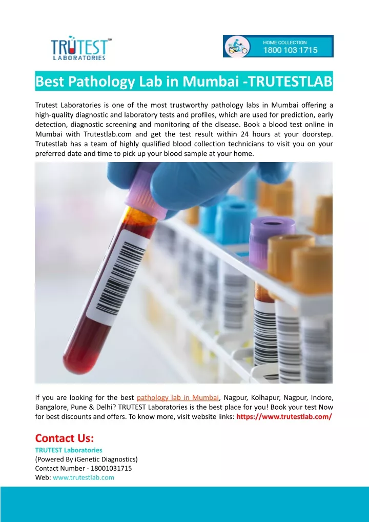 best pathology lab in mumbai trutestlab