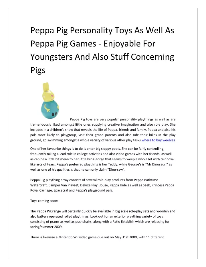 peppa pig personality toys as well as peppa
