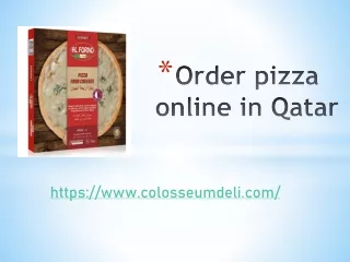 Pizza in Qatar