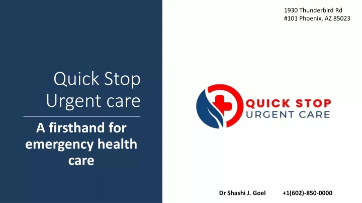 quick stop urgent care