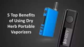 5 top benefits of using dry herb portable