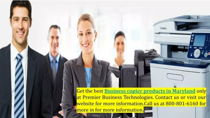get the best business copier products in maryland