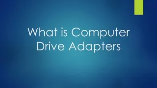 what is computer drive adapters