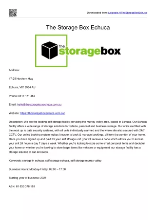 downloaded from justpaste it thestorageboxechuca