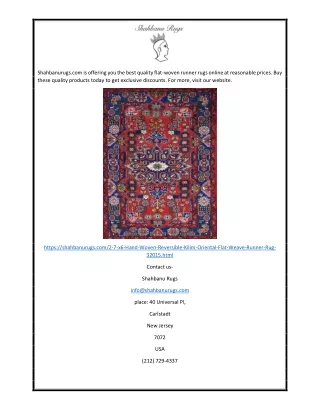 shahbanurugs com is offering you the best quality