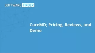 CureMD; Pricing, Reviews, and Demo