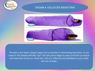 Steam & Cellulite Reduction