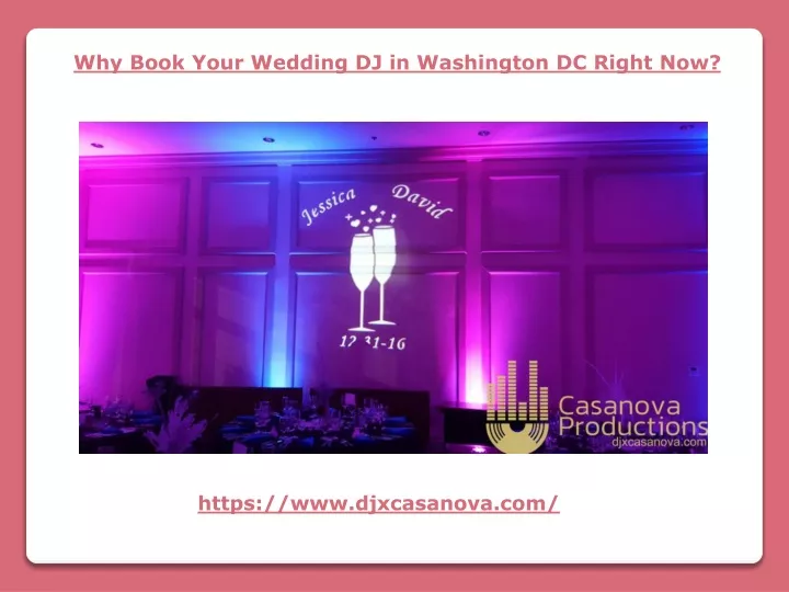 why book your wedding dj in washington dc right