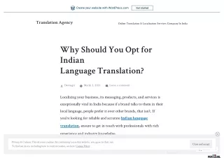 Why Should You Opt for Indian Language Translation