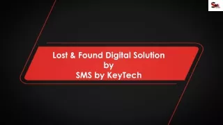 Lost & Found Digital Solution