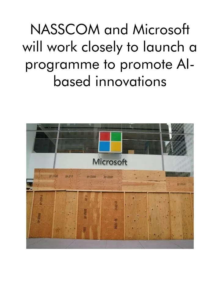 nasscom and microsoft will work closely to launch