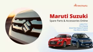 Maruti Suzuki Spare Parts And Accessories Online - Mechkartz