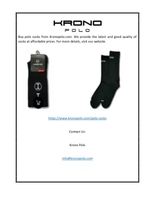 Polo Socks | Kronopolo.com