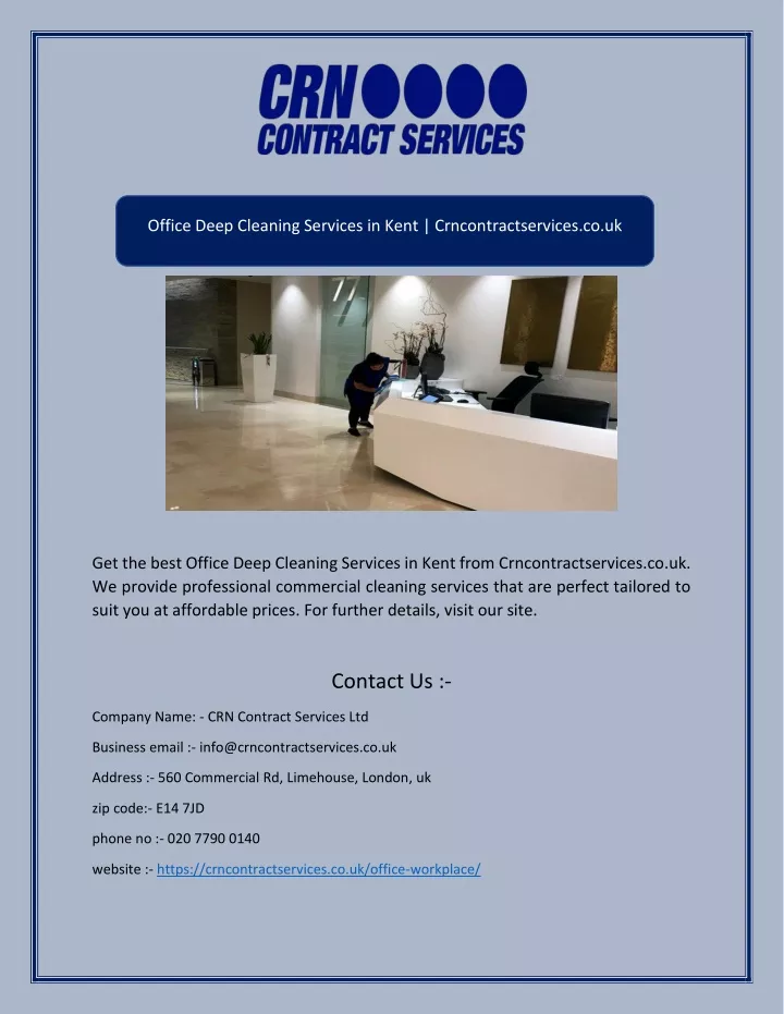 office deep cleaning services in kent