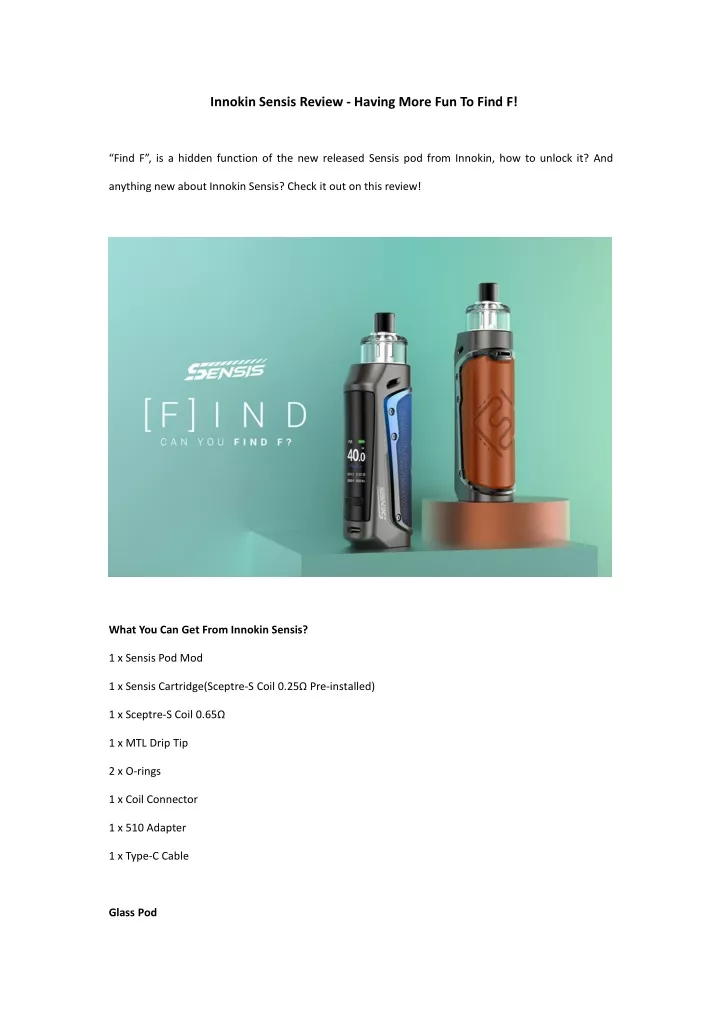 innokin sensis review having more fun to find f