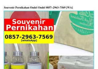 Souvenir Pernikahan Ondel Ondel 0857·2963·7569(whatsApp)