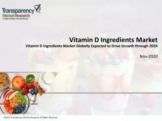 Vitamin D Ingredients Market