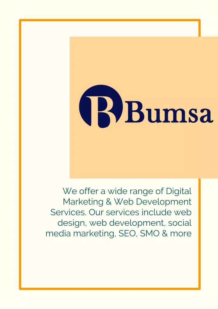 we offer a wide range of digital marketing