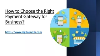 How to Choose the Right Payment Gateway for Business?