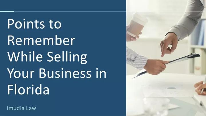 points to remember while selling your business