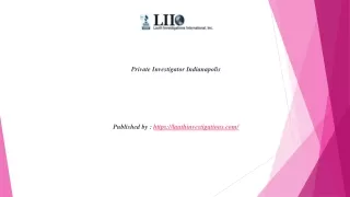 Private Investigator Indianapolis