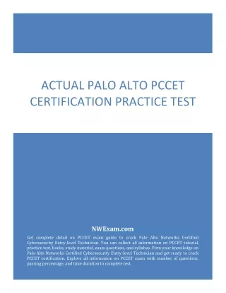 actual palo alto pccet certification practice test