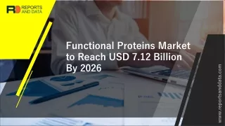 Functional Proteins Market Research Study including Growth Factors, Types and Application by regions from 2020 to 2027