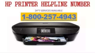 Hp Printer Support Phone Number 1-800-257-4943