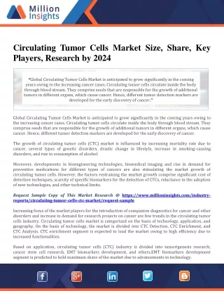 circulating tumor cells market size share