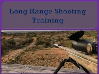 long range shooting training