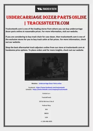 tracksnteeth com is one of the leading stores